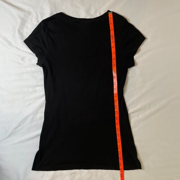 Disney Girl's Size L Mickey Tee Black with Leopard Short Sleeve Round Neck - Picture 4 of 7